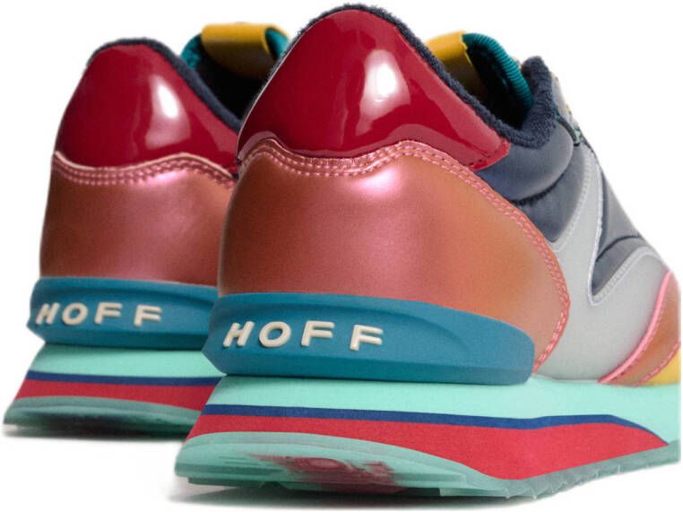 HOFF Art The Clydes leren sneakers blauw multi