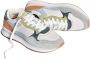 HOFF City leren sneakers grijs oranje blauw - Thumbnail 4