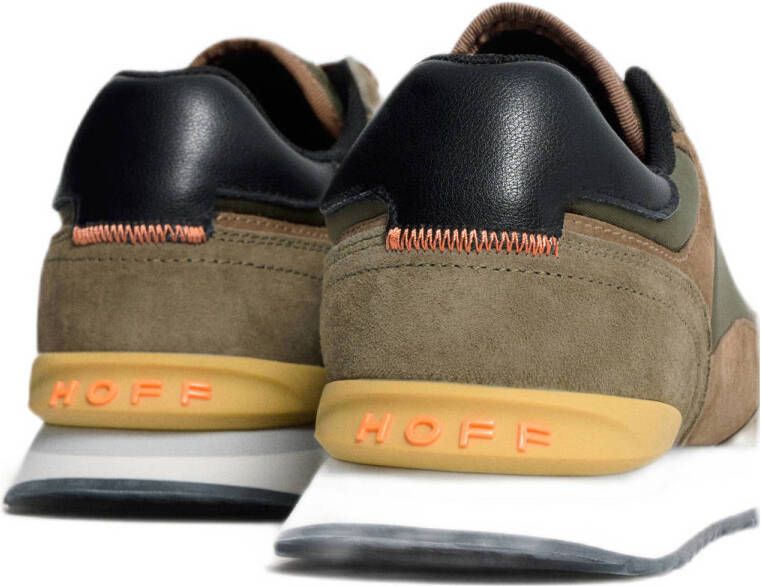 HOFF City suède sneakers taupe groen