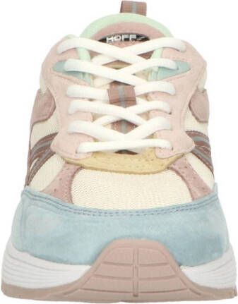 HOFF suède sneakers beige lichtblauw