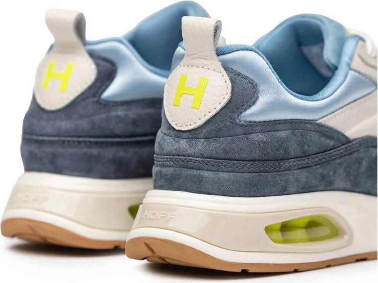 HOFF suède sneakers blauw wit