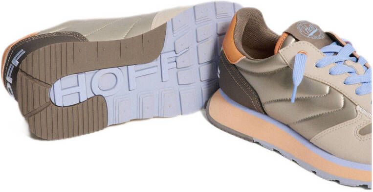 HOFF Track & Field leren sneakers goud beige