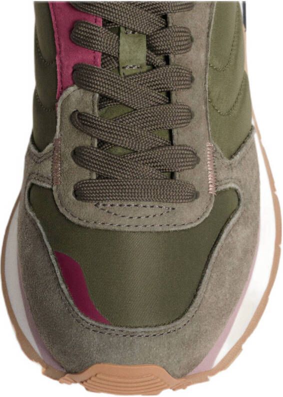 HOFF Track & Field Velia suède sneakers groen