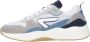 Hub Heren Sneakers Glide Wit Blauw Zwart Grijs Blue Heren - Thumbnail 6