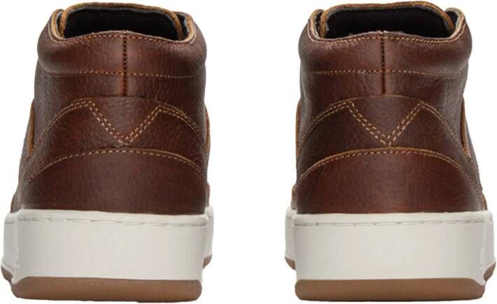 HUB Kingston 2.1 leren sneakers cognac