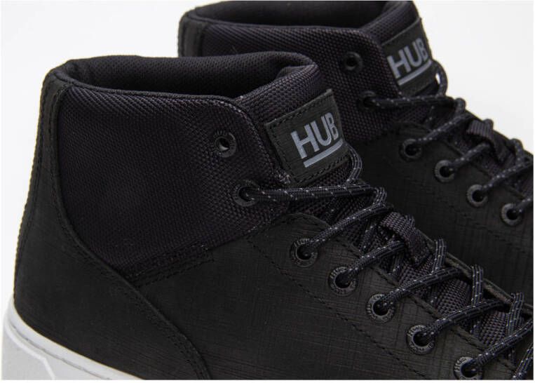 HUB Murrayfield nubuck sneakers zwart