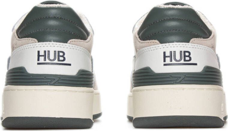 HUB Smash leren sneakers wit beige