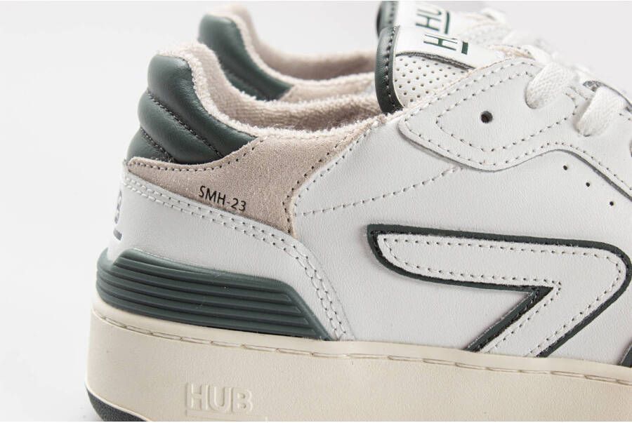 HUB Smash leren sneakers wit beige