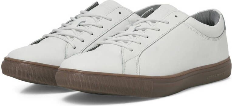 JACK & JONES JFWGALAXY leren sneakers wit