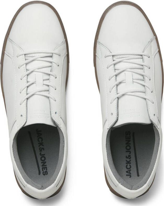 JACK & JONES JFWGALAXY leren sneakers wit