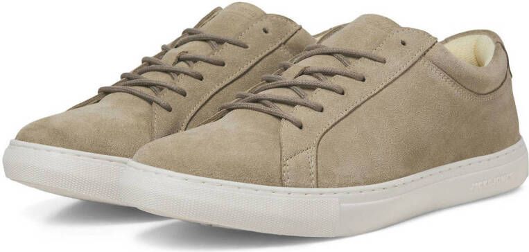 JACK & JONES JFWGALAXY suède sneakers taupe