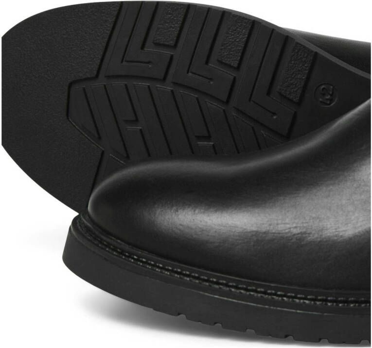 JACK & JONES leren chelsea boots antraciet