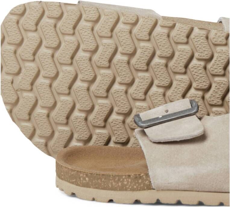 JACK & JONES suède slippers beige