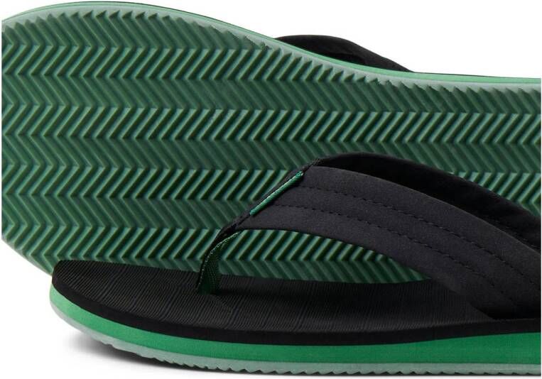 JACK & JONES teenslippers grijs groen