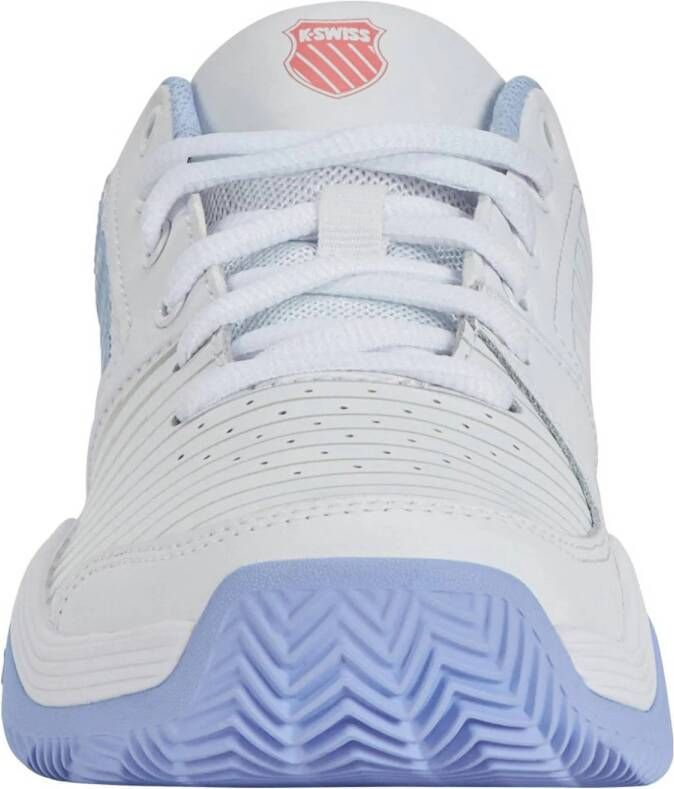 K-Swiss Court Express HB tennisschoenen wit lichtblauw