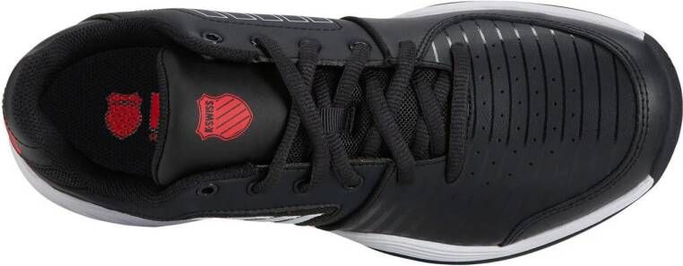 K-Swiss Court Express HB tennisschoenen zwart wit rood