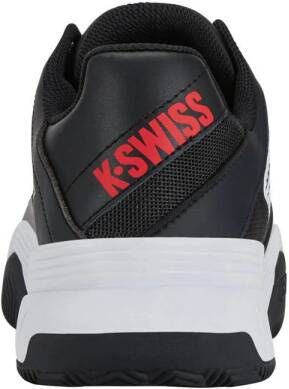 K-Swiss Court Express HB tennisschoenen zwart wit rood