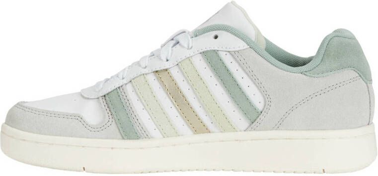 K-Swiss Court Palisander sneakers lichtgrijs lichtgroen wit