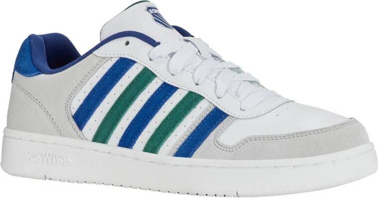 K-Swiss Court Palisades sneakers wit groen kobaltblauw