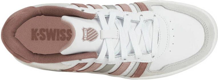 K-Swiss Court Palisander sneakers wit oudroze grijs