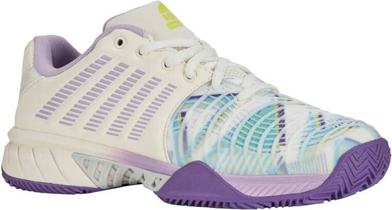 K-Swiss Express Light padelschoenen wit paars aqua