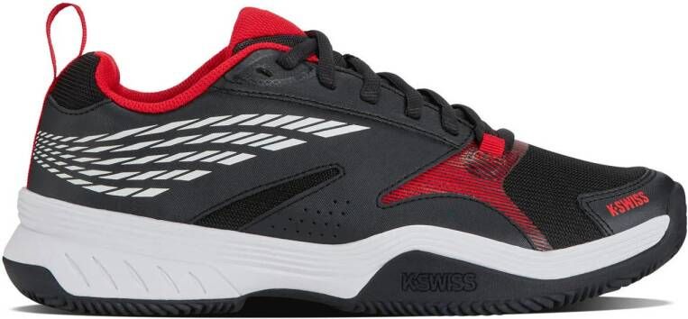 K-Swiss Speedex HB tennisschoenen zwart wit rood