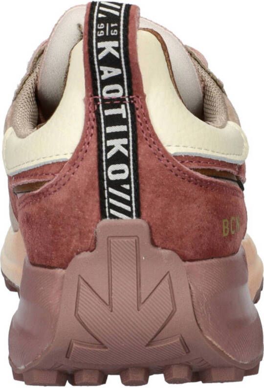 Kaotiko Detroit Faded chunky leren sneakers oudroze