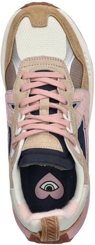 Kaotiko Detroit Multi chunky suède sneakers beige multi