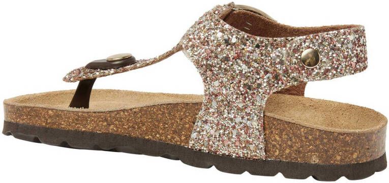 Kipling Madonna 1 sandalen met glitters champagne