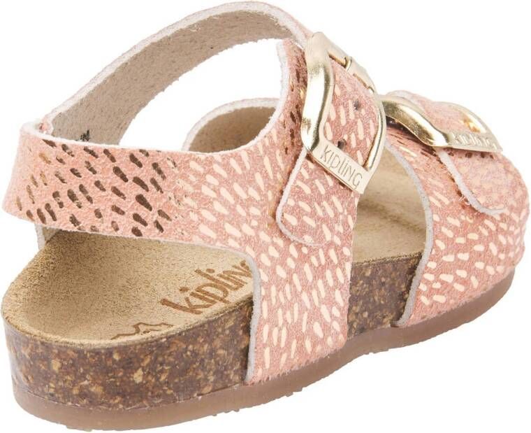 Kipling Pepita 6 sandalen roze