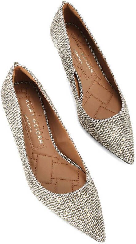 Kurt Geiger Kensington Flexi pumps met strass beige