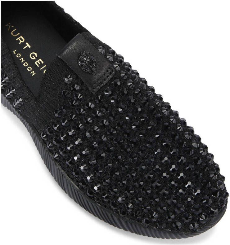 Kurt Geiger Lorna Crystal slip-on sneakers zwart