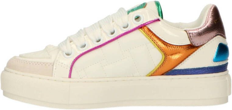 Kurt Geiger Southbank leren sneakers wit multi