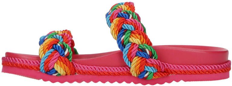 La Strada slippers roze multi