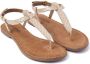 Lazamani Gouden Glitter Sandalen Yellow Dames - Thumbnail 8