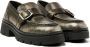 Lazamani chunky leren loafers zilver metallic - Thumbnail 3