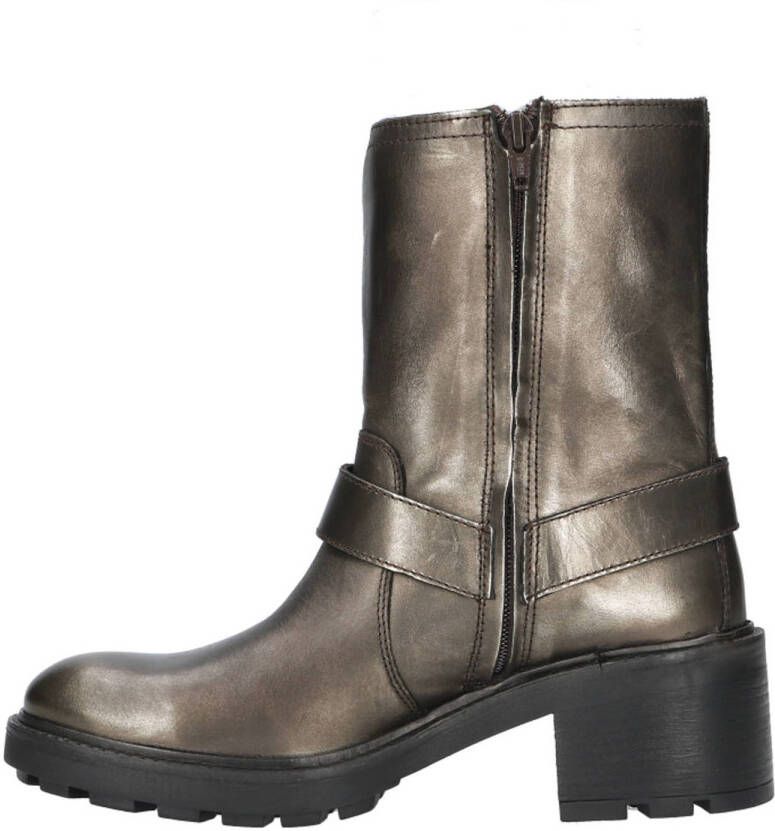 Lazamani Leona leren bikerboots goud