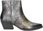 Lazamani Metallic enkellaarsjes met blokhak Multicolor Dames - Thumbnail 5