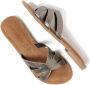 Lazamani Nina Leren Dames Slippers Pewter - Thumbnail 4