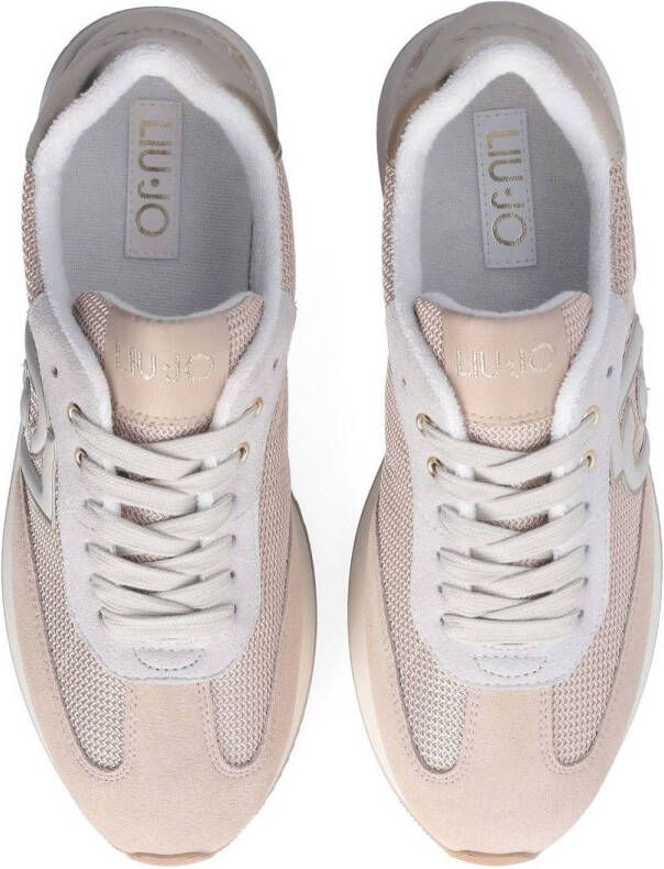 Liu Jo Dreamy 02 leren sneakers beige wit