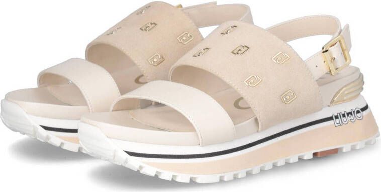 Liu Jo leren sandalen beige