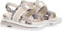 Liu Jo MAXI WONDER 08 leren sandalen met gesp beige slangenprint - Thumbnail 2