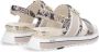 Liu Jo MAXI WONDER 08 leren sandalen met gesp beige slangenprint - Thumbnail 3