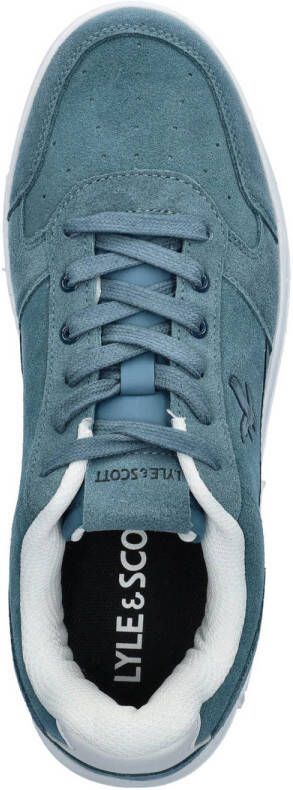 Lyle & Scott suède sneakers blauw