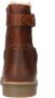 Manfield gevoerde leren enkelboots cognac - Thumbnail 5