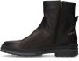 Manfield gevoerde leren enkelboots donkerbruin - Thumbnail 4