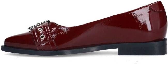 Manfield lakleren loafers rood