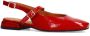 Manfield lakleren slingback loafers rood - Thumbnail 5