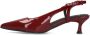 Manfield lakleren slingback pumps donkerrood - Thumbnail 5