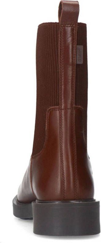 Manfield leren chelsea boots bruin